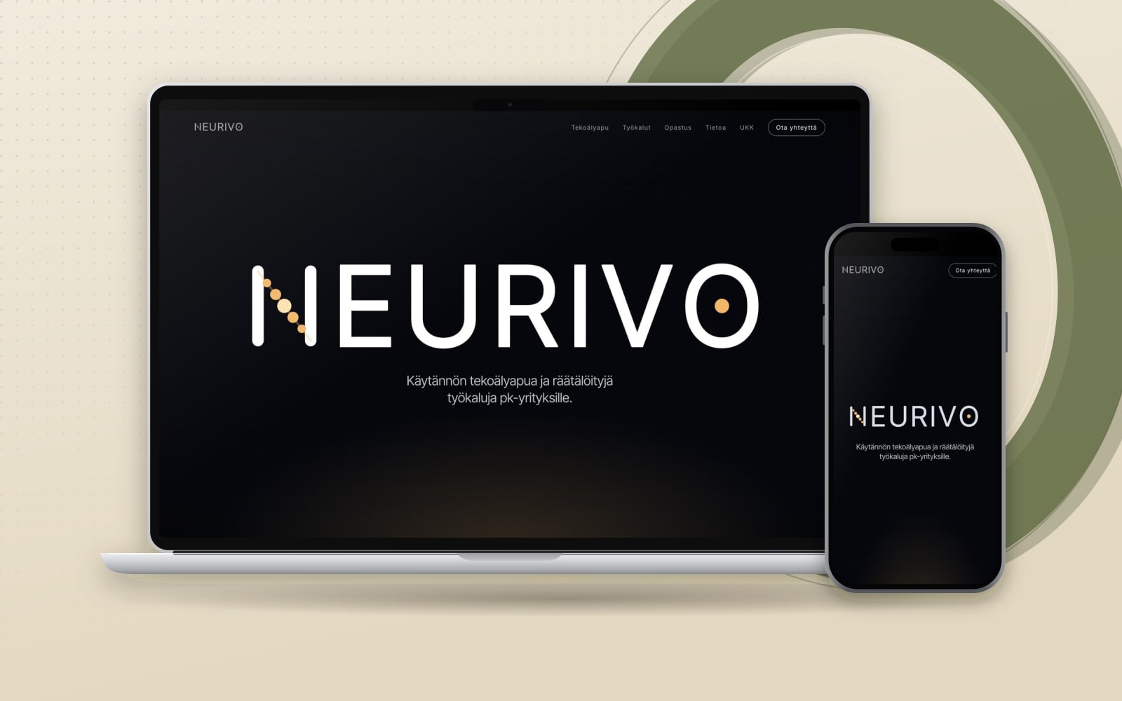 Neurivo.fi – OnniMainoksen toteuttamat verkkosivut tietokoneella ja puhelimessa